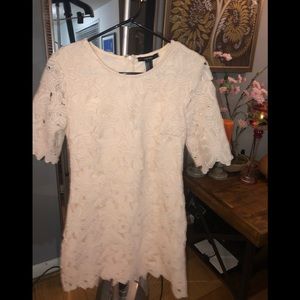 NEW crochet type lace BLUSH DRESS Absolutely gorg!